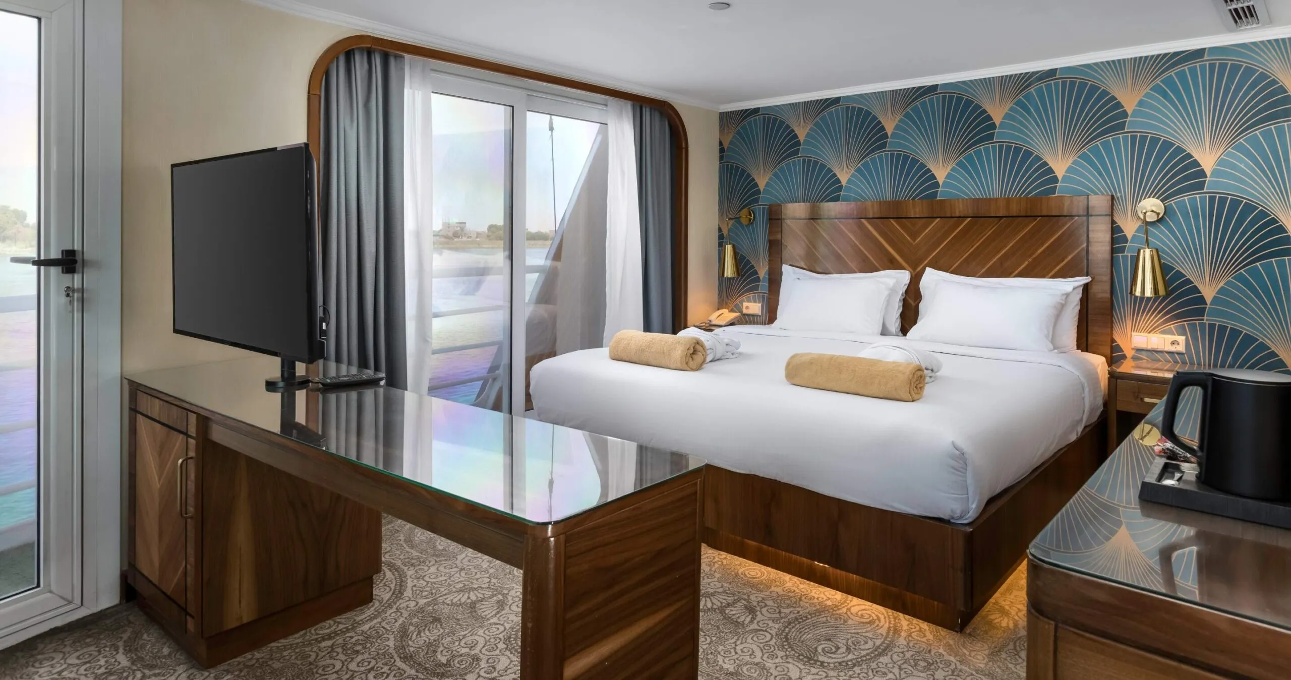 Cabin aboard the Radamis I Nile Cruise Nile cruise